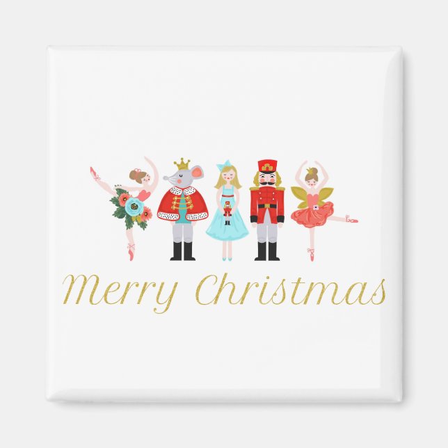 Nutcracker Ballet Christmas Magnet (Front)