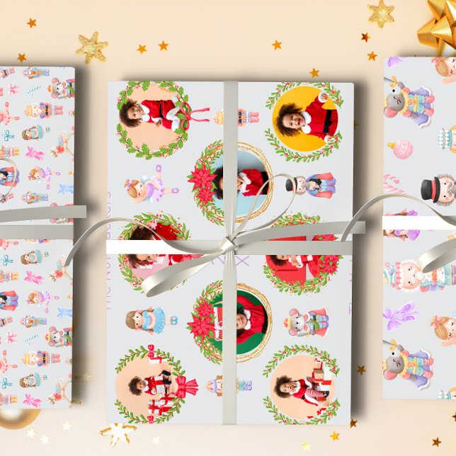 Nutcracker Ballet Christmas Photo Wrapping Paper Sheet (Creator Uploaded)