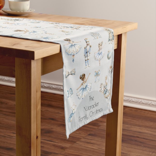 Nutcracker Ballet Christmas Short Table Runner (In Situ)