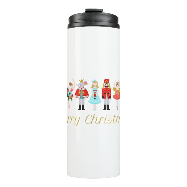 Nutcracker Ballet Christmas Thermal Tumbler (Front)