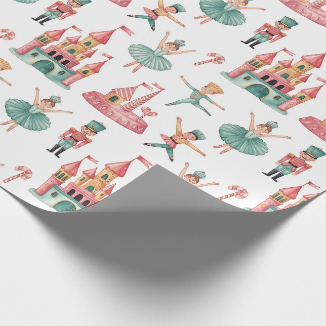 Nutcracker Ballet Christmas Wrapping Paper (Corner)