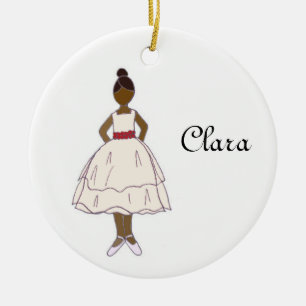 Nutcracker Ballet Clara Customisable Keepsake Ceramic Ornament