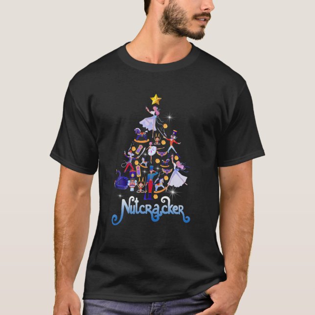 Nutcracker Ballet Dancer Matching Family Christmas T-Shirt (Front)