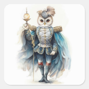 Nutcracker Ballet, Drosselmeyer Owl Square Sticker
