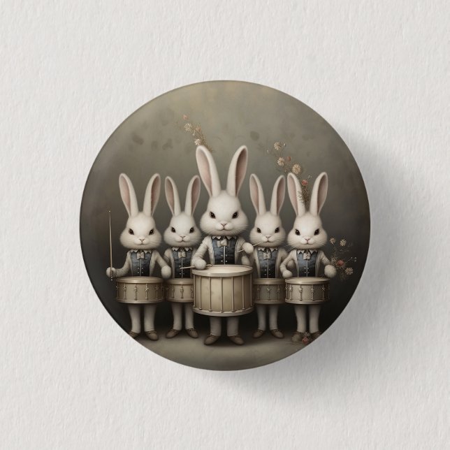 Nutcracker Ballet Fashion-Hare Drummers 3 Cm Round Badge (Front)