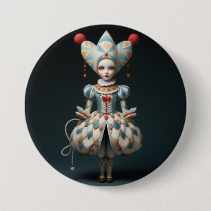 Nutcracker Ballet Fashion-Harlequin Doll 7.5 Cm Round Badge