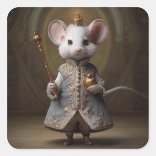 Nutcracker Ballet Fashion-Mouse King Square Sticker