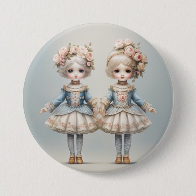 Nutcracker Ballet Fashion-Rosebuds 7.5 Cm Round Badge (Front)