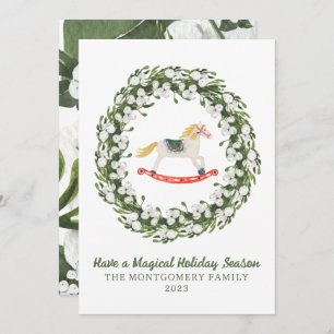 Nutcracker Ballet Greenery Christmas Card