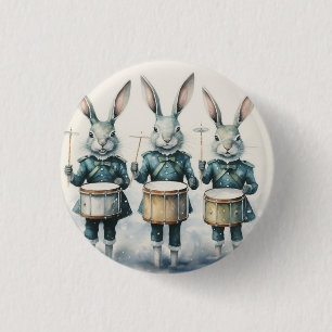 Nutcracker Ballet, Hare Drummers 3 Cm Round Badge