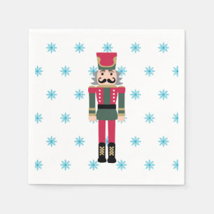 Nutcracker Ballet Illustration Snowflake Napkins