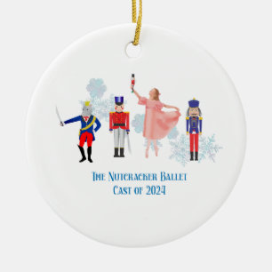Nutcracker Ballet Notecards Ceramic Ornament