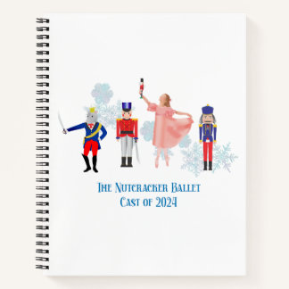 Nutcracker Ballet Notecards Notebook