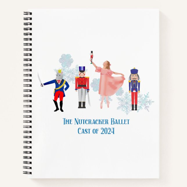 Nutcracker Ballet Notecards Notebook (Front)