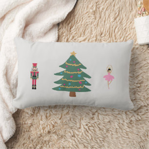 Nutcracker Ballet Painting Christmas Lumbar Pillow