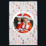 Nutcracker Ballet Pastel Christmas Photo Calendar<br><div class="desc">Make your Christmas season unforgettable with this whimsical nutcracker themed photo calendar. Showcases a watercolor Nutcracker pattern that features Clara, The Mouse King, Sugar Plum Fairy and Drosselmeyer from the beautiful ballet by Pyotr Ilyich Tchaikovsky. It's time for a sugar plum holiday celebration in the Land of Sweets! You can...</div>
