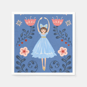 Nutcracker Ballet Photo Christmas Napkin