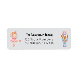 Nutcracker Ballet Return Address Label