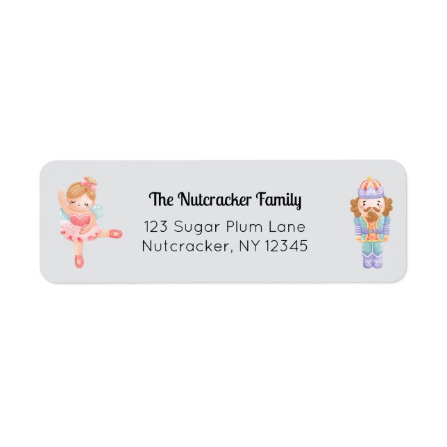 Nutcracker Ballet Return Address Label (Front)