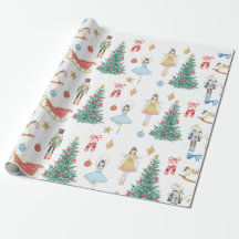 Nutcracker ballet wrapping paper