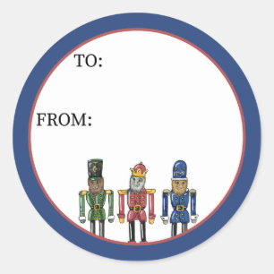 Nutcracker Bigfoot Classic Round Sticker