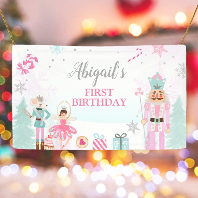 Nutcracker Birthday Girl Land of Sweets Backdrop B Banner (Creator Uploaded)
