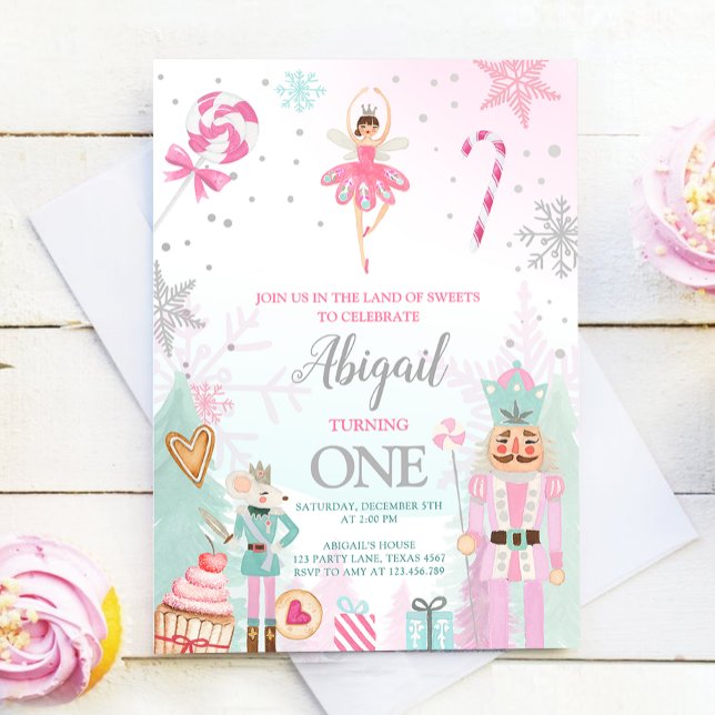 Nutcracker Birthday Girl Land of Sweets Fairy Invitation (Creator Uploaded)
