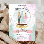 Nutcracker Birthday Girl Land of Sweets Fairy Pink Invitation<br><div class="desc">Winter Birthday themed Nutcracker Land of Sweets invitation for your perfect celebration.</div>