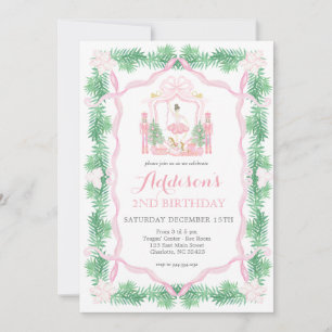 Nutcracker Birthday Invitation, Sugar Plum Princes Invitation