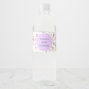 Nutcracker Birthday Water Bottle Label