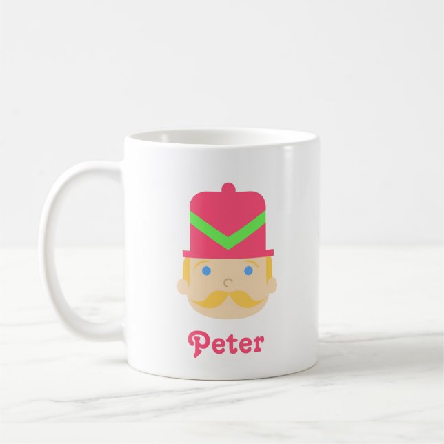 Nutcracker Blonde Pink Hat Coffee Mug (Left)