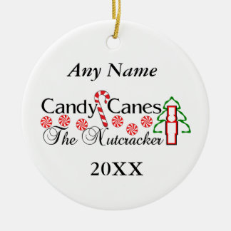 Nutcracker Candy Canes Ceramic Tree Decoration