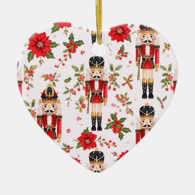 Nutcracker Ceramic Ornament (Front)