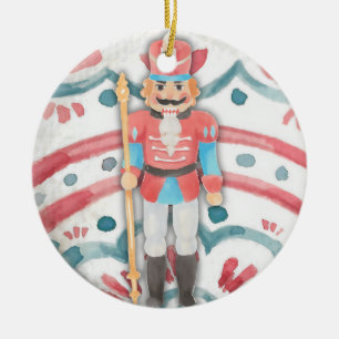 Nutcracker Ceramic Ornament