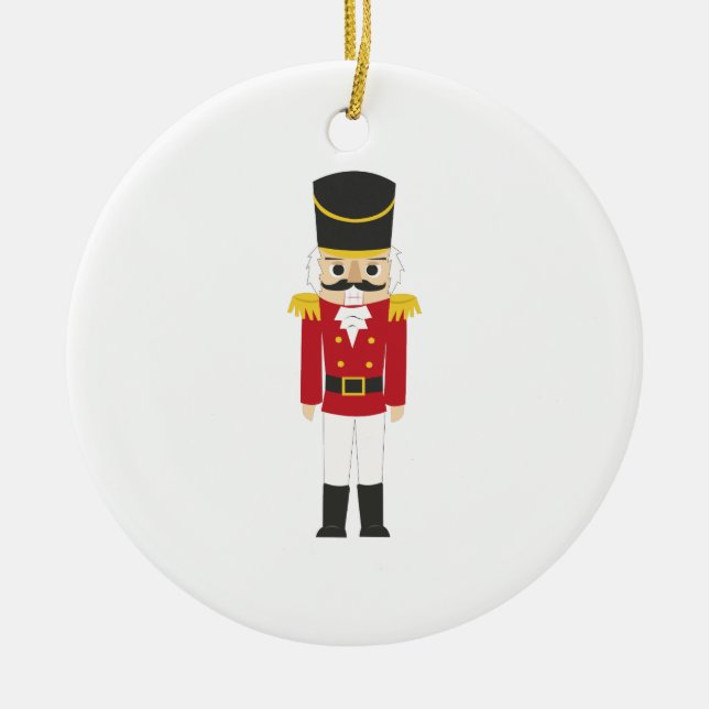 Nutcracker Ceramic Tree Decoration (Front)