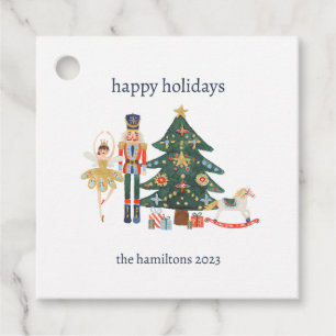 Nutcracker characters holiday favour tag