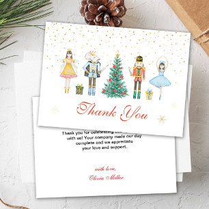 Nutcracker Christmas Baby Shower Thank You Card