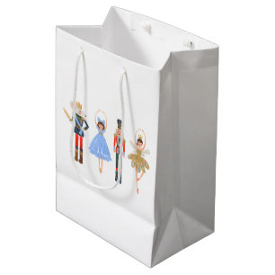 Nutcracker Christmas Ballet 1WH1 Medium Gift Bag