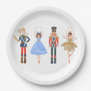 Nutcracker Christmas Ballet 1WH1 Paper Plate