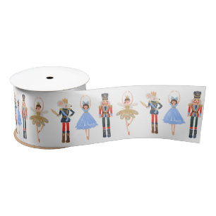 Nutcracker Christmas Ballet 1WH1 Satin Ribbon