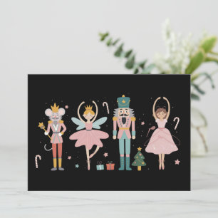 Nutcracker Christmas Ballet Cute Holiday Card
