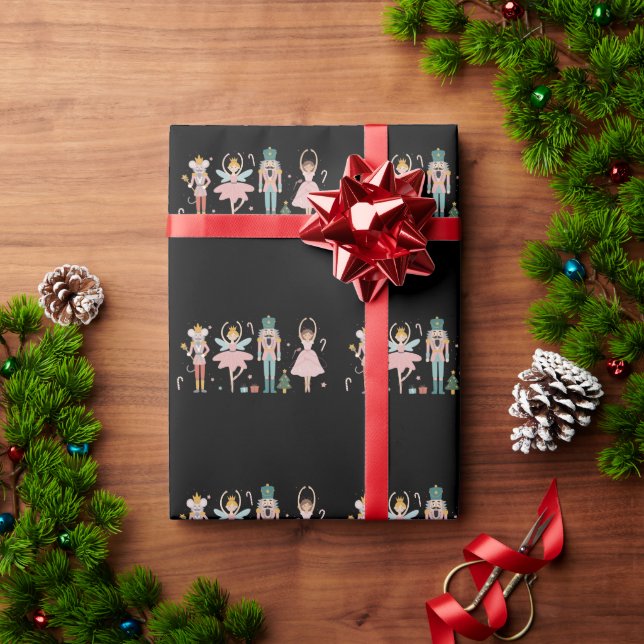 Nutcracker Christmas Ballet Cute Holiday Wrapping Paper (Holiday Gift)