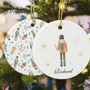 Nutcracker Christmas Ceramic Ornament