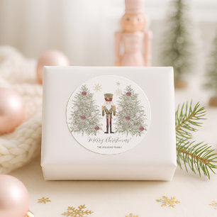 Nutcracker Christmas Classic Round Sticker