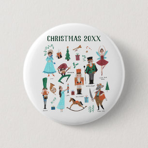 Nutcracker Christmas Custom Year Ballet 6 Cm Round Badge