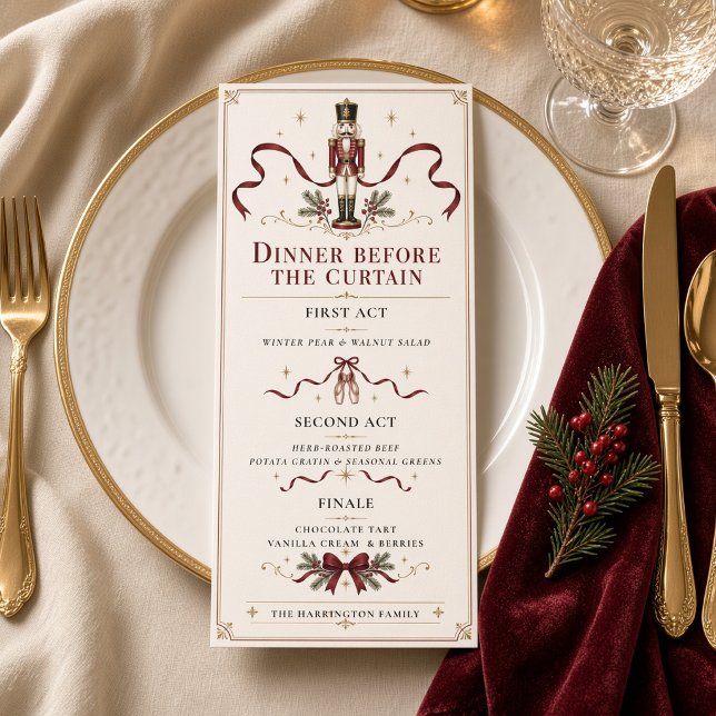 Nutcracker Christmas Dinner Before the Curtain Menu (Creator Uploaded)