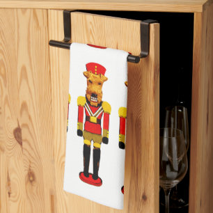 Nutcracker Christmas Dogs Tea Towel