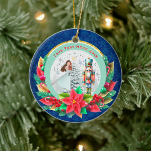 Nutcracker Christmas, Family Holiday Keepsake Gift Ceramic Ornament