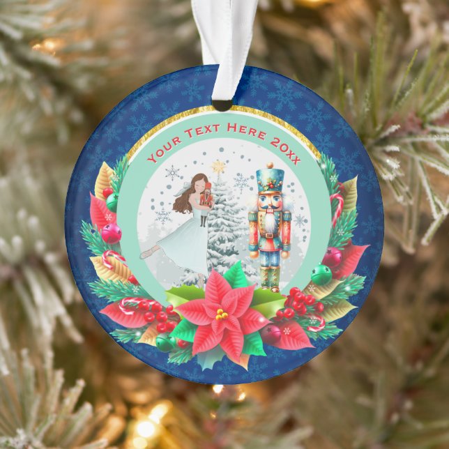 Nutcracker Christmas, Family Holiday Keepsake Gift Ornament (Tree)