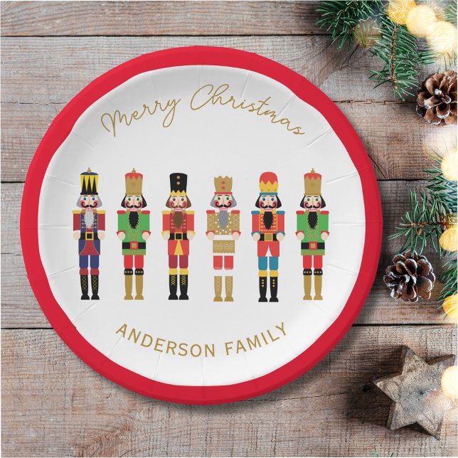 NUTCRACKER CHRISTMAS GIFT STICKER PAPER PLATE (Creator Uploaded)